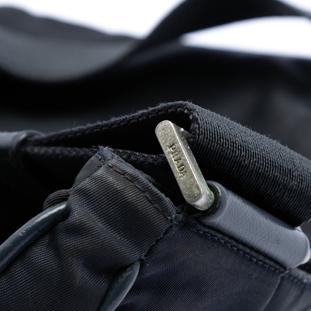 Pre-Loved Prada Saffiano Trimmed Tessuto Zip Top Crossbody - Picture 6 of 7